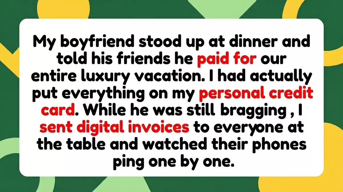 Boyfriend’s False Financial Bragging Triggers Immediate Vacation Invoices