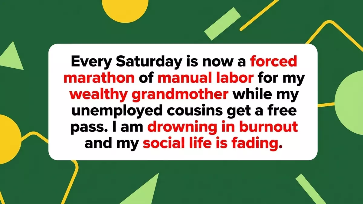 Reclaiming the Weekend: 22-Year-Old Faces Family Guilt Trip Over Grandma’s Yard Work